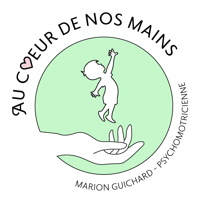Logo au coeur de nos mains Marion Guichard Psychomotricienne